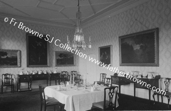 LISMORE CASTLE  DINING ROOM FROM WEST